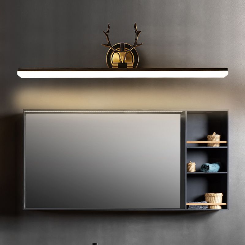 Modern Simple Style Antler Mirror Lamp Fixture LED Mirror Light for Bathroom Washroom