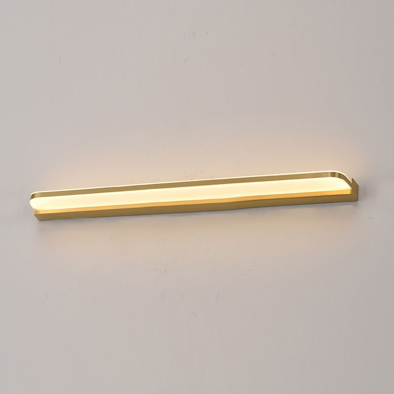 Modern Style Linear Shape Wall Lighting Metal 1 Light Sconces for Bathroom