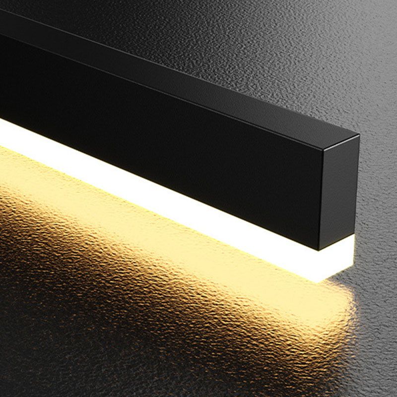 Black and Gold Bar Pendant Spotlight Postmodern LED Metal Island Light