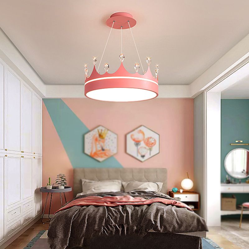 Crown Shape Hanging Lamp Modern Style LED Pendant Lamp for Bedroom