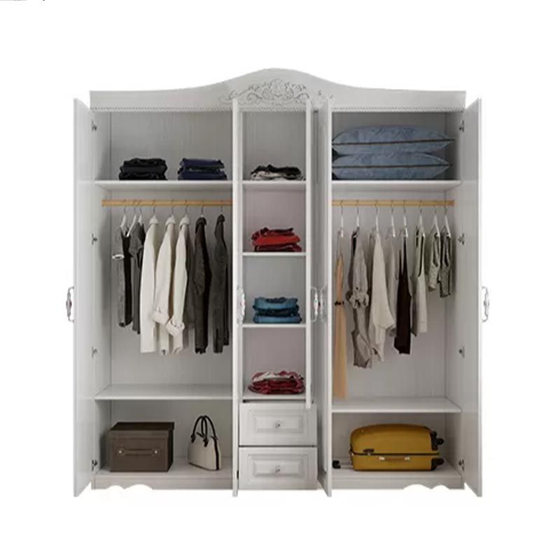 Manufactured Wood White Storage Cabinet French Country Cabinet with Drawers