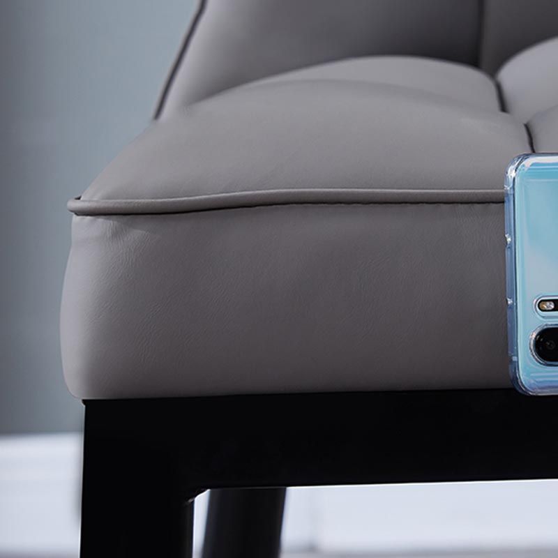 Glam Chair Parsons Chair Leather Dining Furniture in Matte Finish