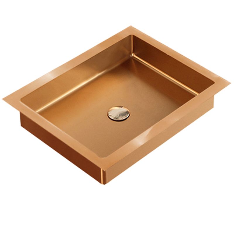 Metal Trough Bathroom Sink Modern Rectangular Trough Bathroom Sink
