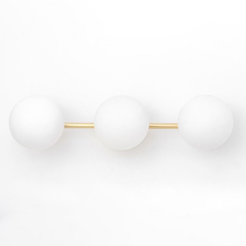 Nordic Style Golden Vanity Light Ball Shape Vanity Lamp for Shower Room