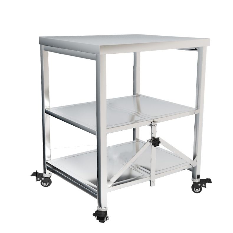 Modern Metal Prep Table Home Kitchen Prep Table with Shelves