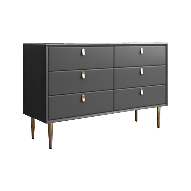 Stone Dresser Classic Glam Storage Chest Dresser with 6/5 Drawers