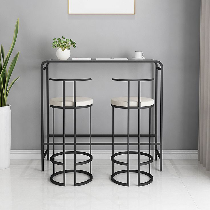 Industrial Pub Dining Set 1/3 Pieces Rectangular Table and Stool