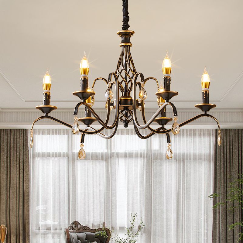 Metaalhangende hanglampen Traditionele hangende lampen voor woonkamer