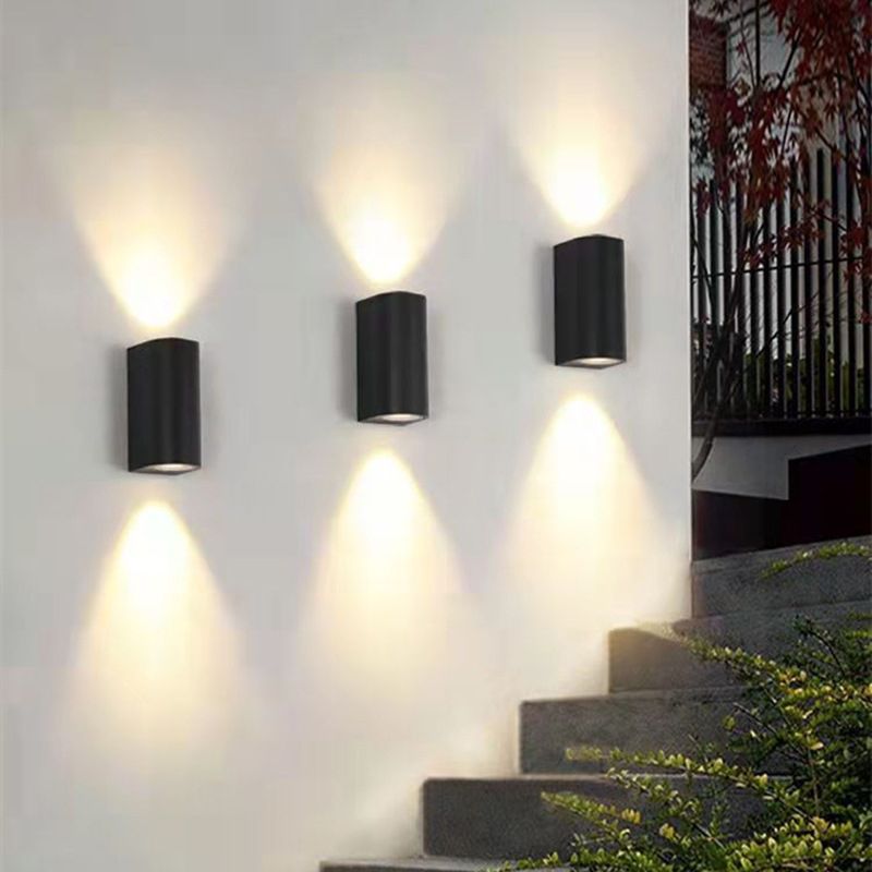 Luminaires d'éclairage mural géométrique de style moderne Metal 2 lumières Walle Gasher Sconce