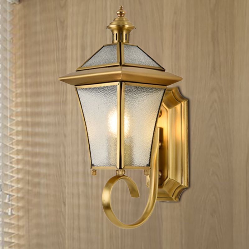 Birdcage Metal Wall Sconce Traditional 1 Bulb 14"/15" H Brass Foyer Wall Mounted Light Fixture