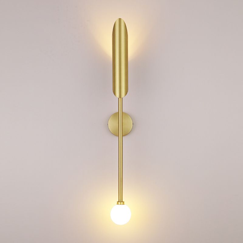 Iluminación de pared sombreada de metal Luz de pared minimalista de luz para sala de estar para sala de estar