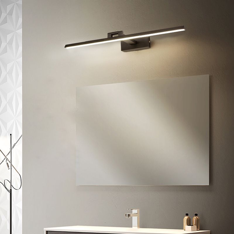 LED Vanity Light Fixture Modernist Mirror Front Lighting with Silicone Shade