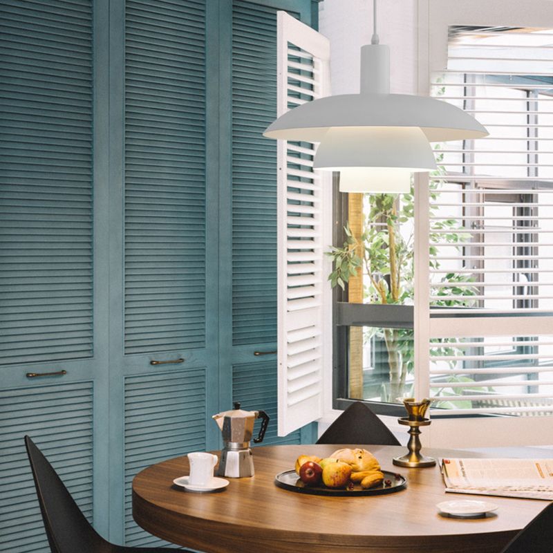 1 Light Metal Hanging Light Modern Style Pendant Light for Dining Room Kitchen