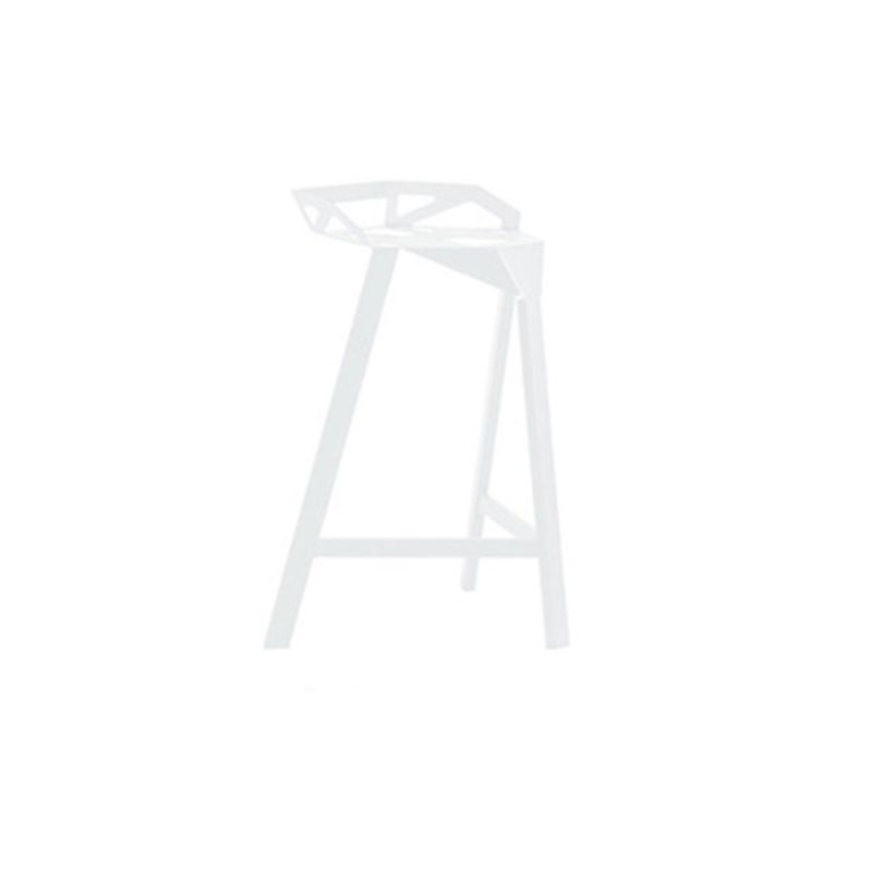 Industrial Low Back Counter Stools Metal Counter Height Stools for Home Use