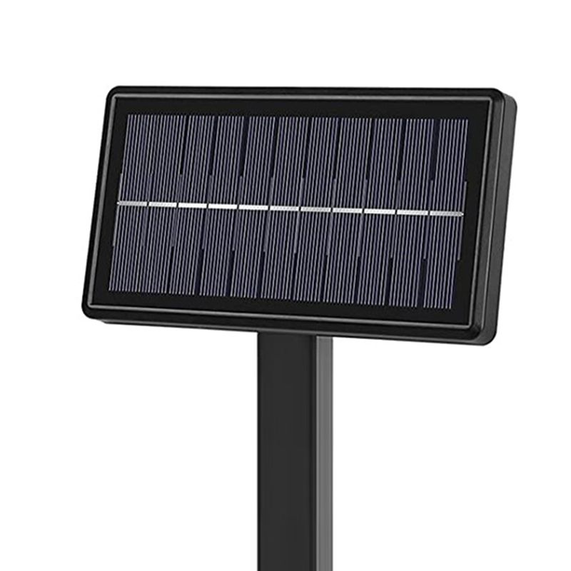 Black G40 Bulb Solar String Light Art Decor Plastic LED Festive Lighting for Courtyard