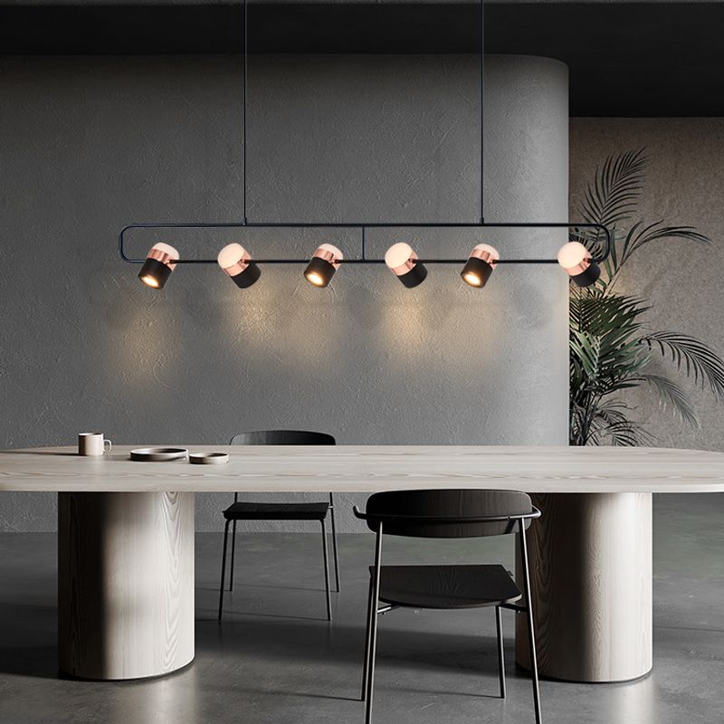 Contemporary Pendant Lights Cylinder Hanging Lights for Kitchen Island