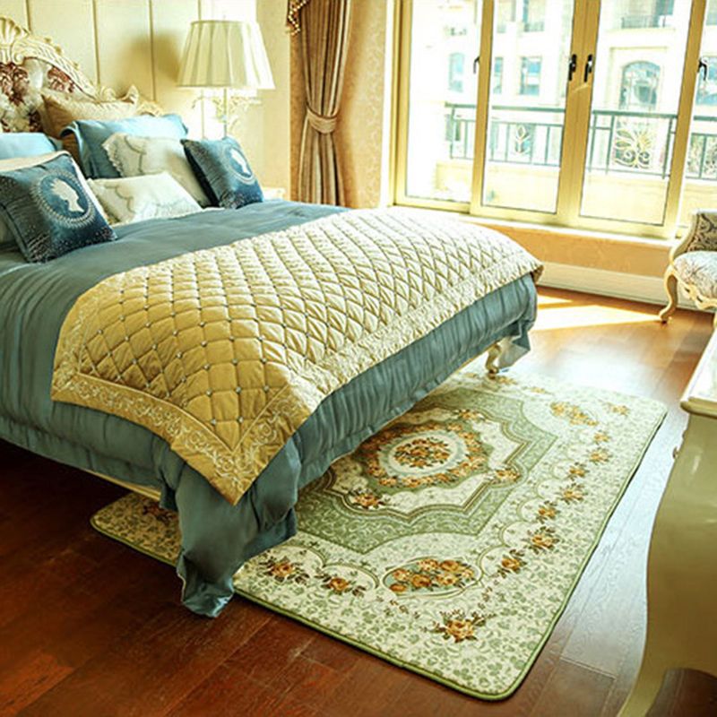 Modern European Style Rug Living Room Carpet Polyester Washable Area Rug