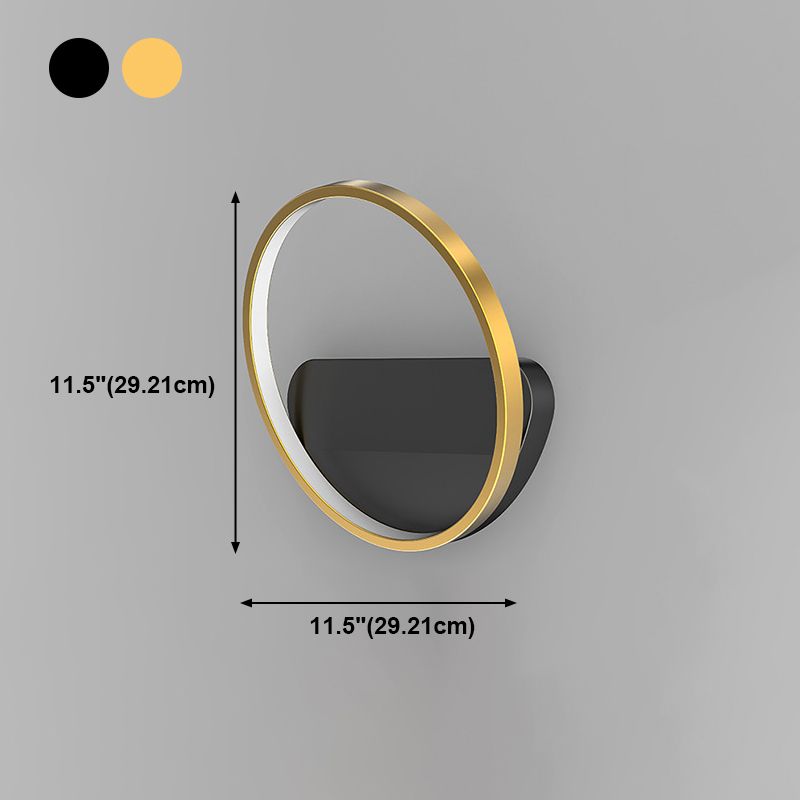 Modern Creative LED Wall Light Metal Acrylic Geometric Wall Lamp for Bedroom