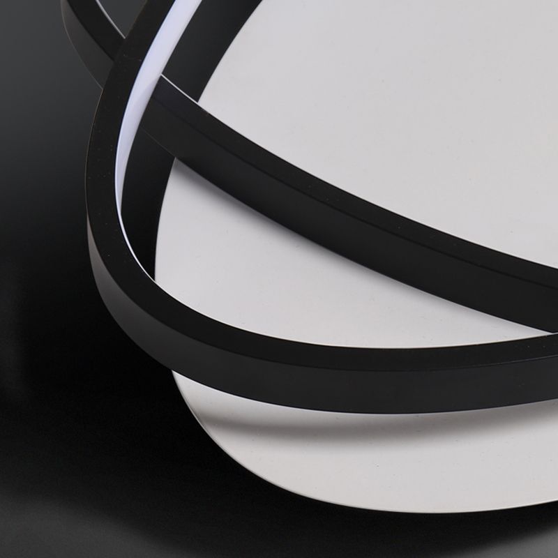 Linear Acrylic Flush Mount Modern Style 2-Light Ceiling Light Fixture for Bedroom