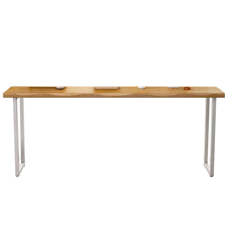 Contemporary Rectangle Wood Counter Table Indoor Bar Dining Table