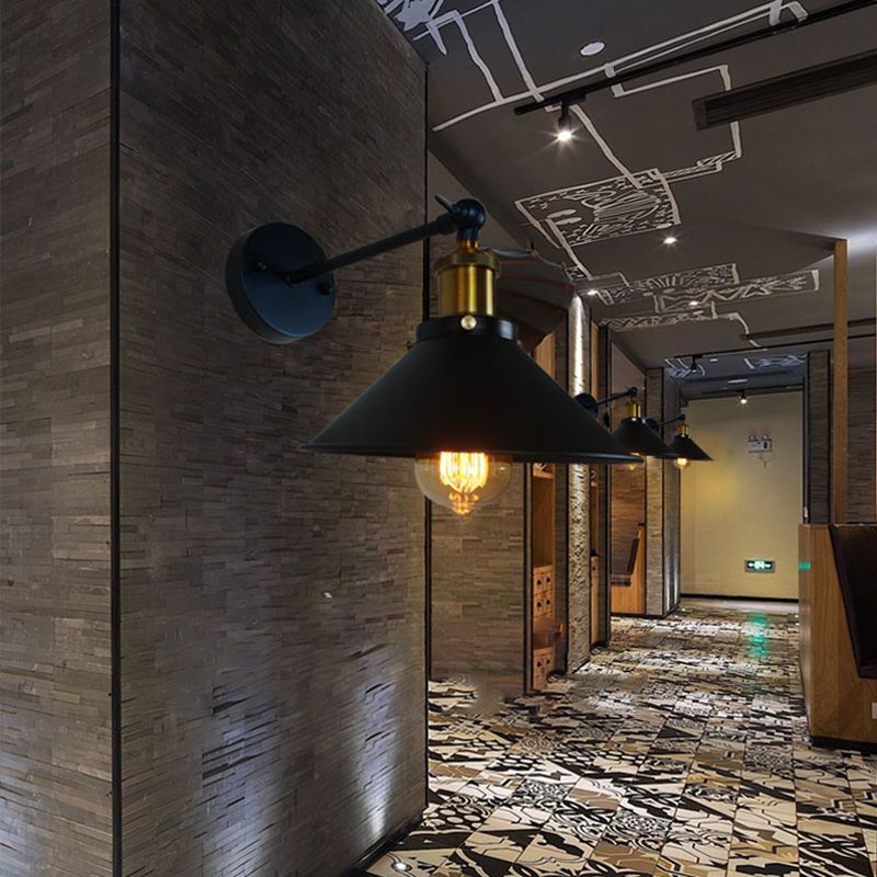 Industriestil ausgestattet geformte Wandlampe Metall 1 Leichte Wandmontagelampen