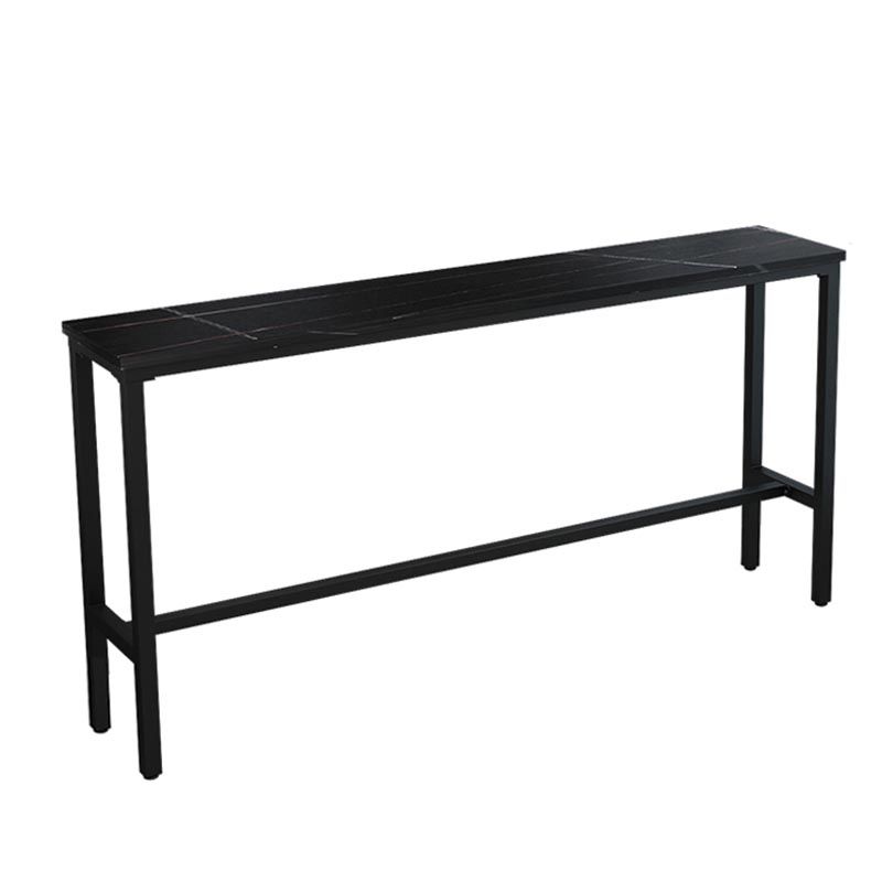 Balcony Bar Height Counter Height Table Modern Rectangle Footrest Pub Table