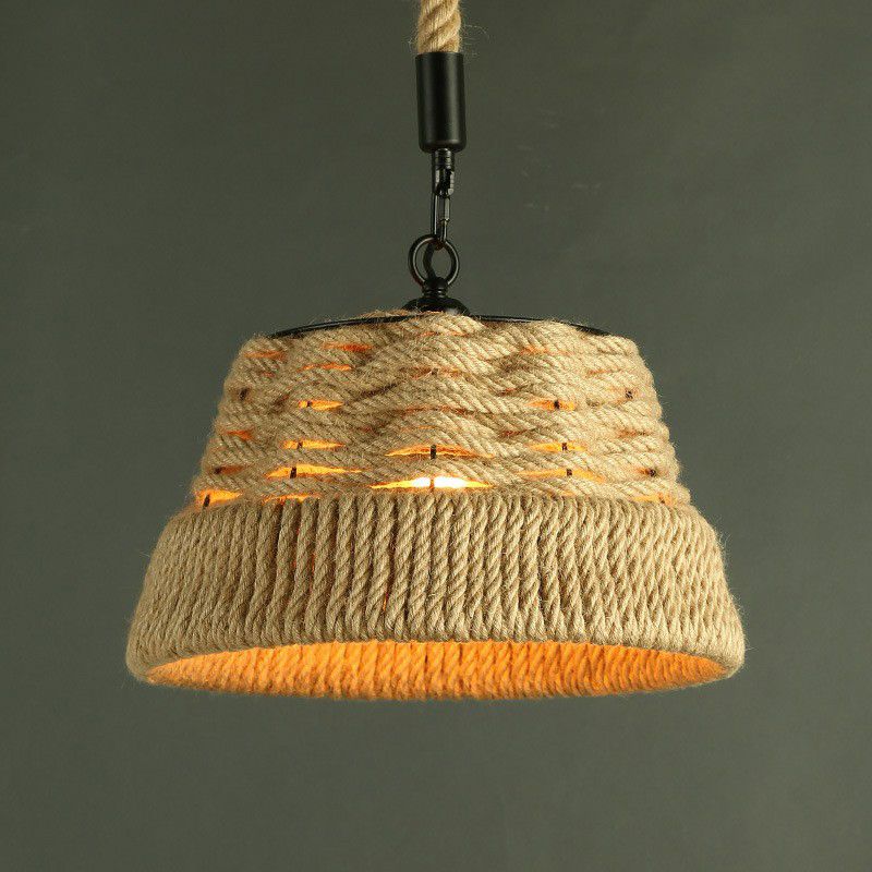 Einzelhandwerk Jute Seil Drop Pendell