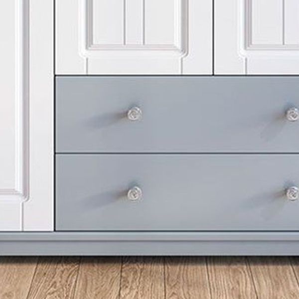 Modern Style Wooden Armoire Cabinet Bedroom Youth Armoire with Drawer