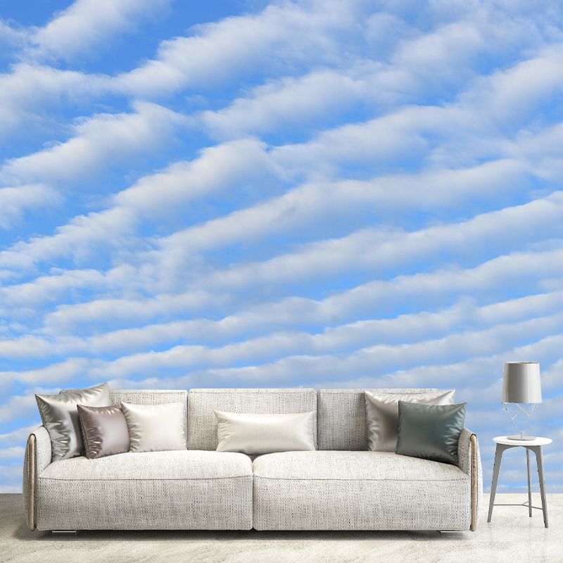 Cloud Sky Scene Sky Wall Mural Wallpaper Photography Mildew Resistant for Wall Decor