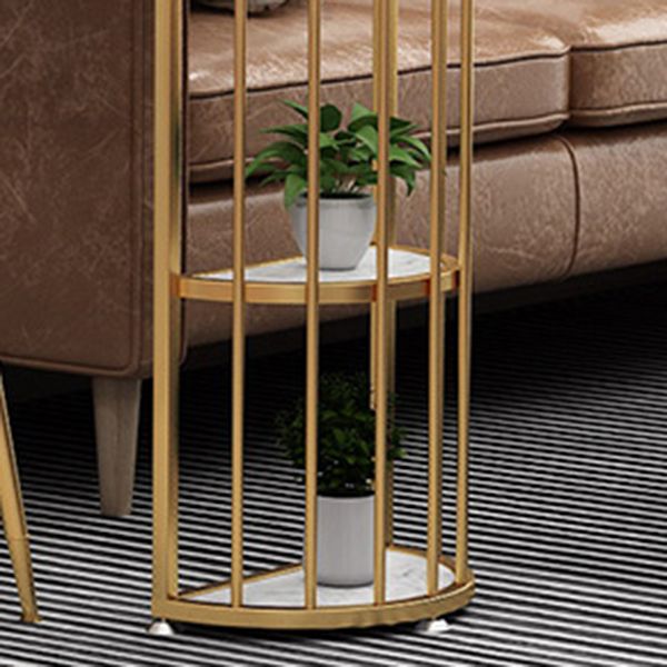 Double Pedestal Pub Table Free Form Glam Bar Table for Indoor and Breakroom