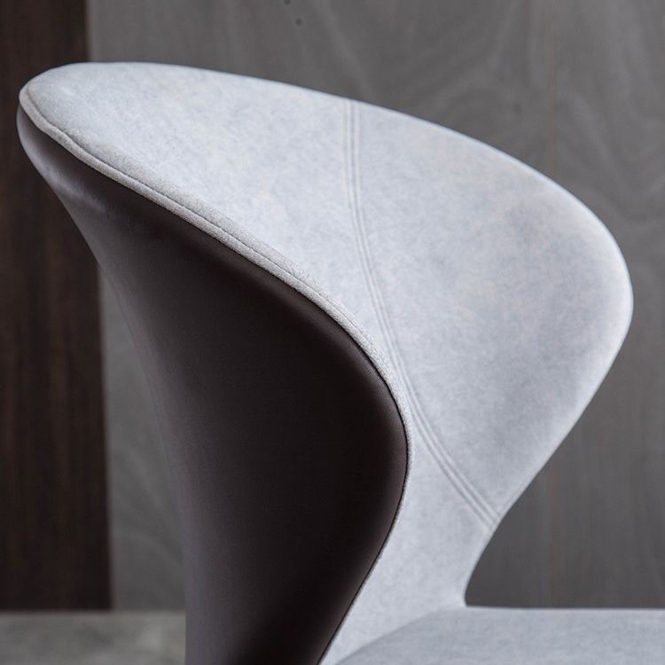 Contemporary Dining Chairs Armless Chair with Wooden Legs for Home