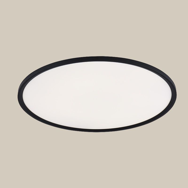 Plafonnier moderne à LED circulaire en aluminium à 1 ampoule pour chambre à coucher