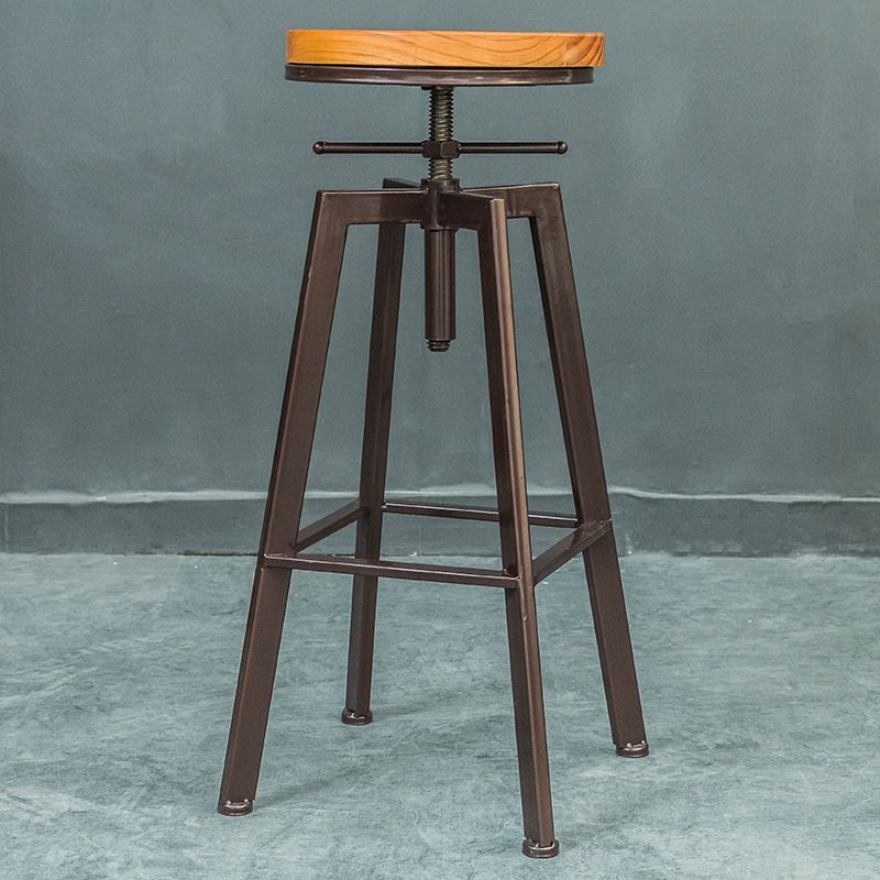 Industrial Metal Counter Height Stools Bar Footrest Stool for Indoor