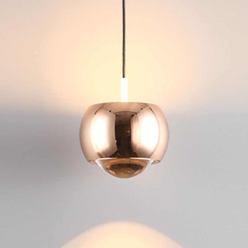 Metal Round Shape Hanging Light Modern Style 1 Light Hanging Light Mount Fixtures