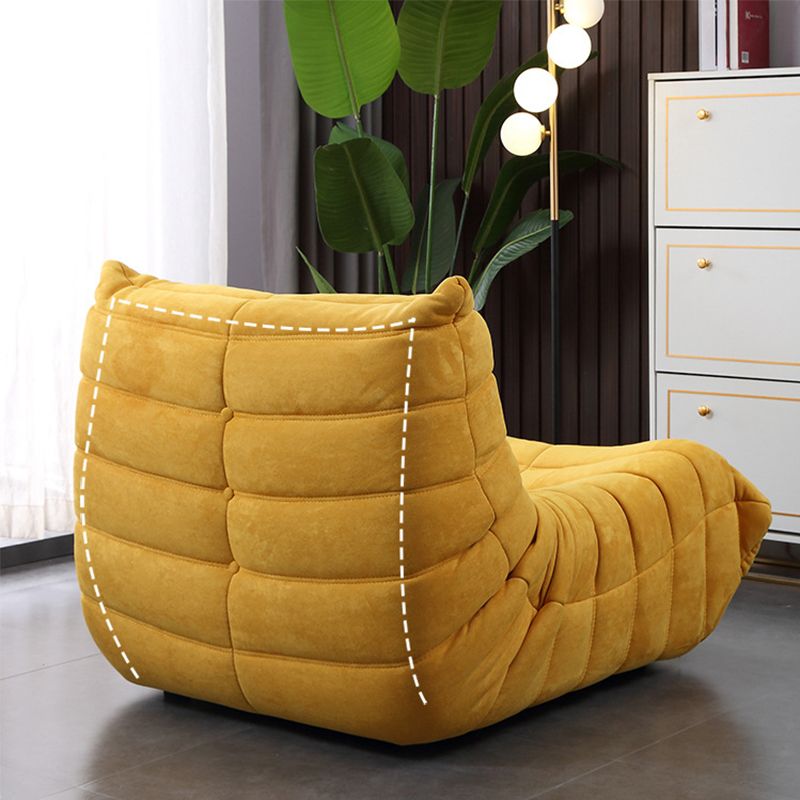 Contemporary Style Upholstered Armless Cushion Back Parsons Chair