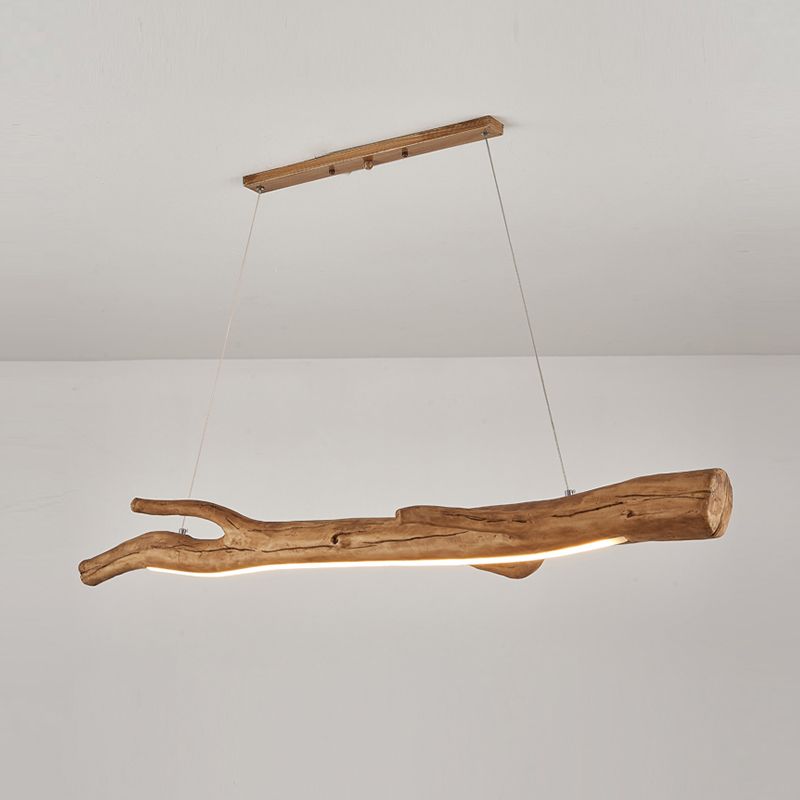 Modern Resin Ceiling Light Branch Shape Island Light with Acrylic Shade for Living Room