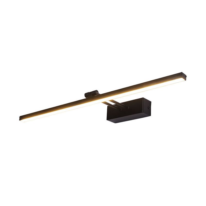 Metalen lineaire ijdelheid muur sconce moderne stijl 1 licht ijdelheid spiegellichten