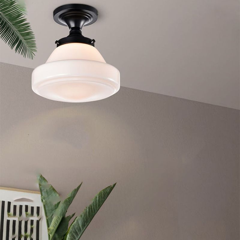 Modern Simple Metal Ceiling Light Geometry Shape Ceiling Lamp for Bedroom
