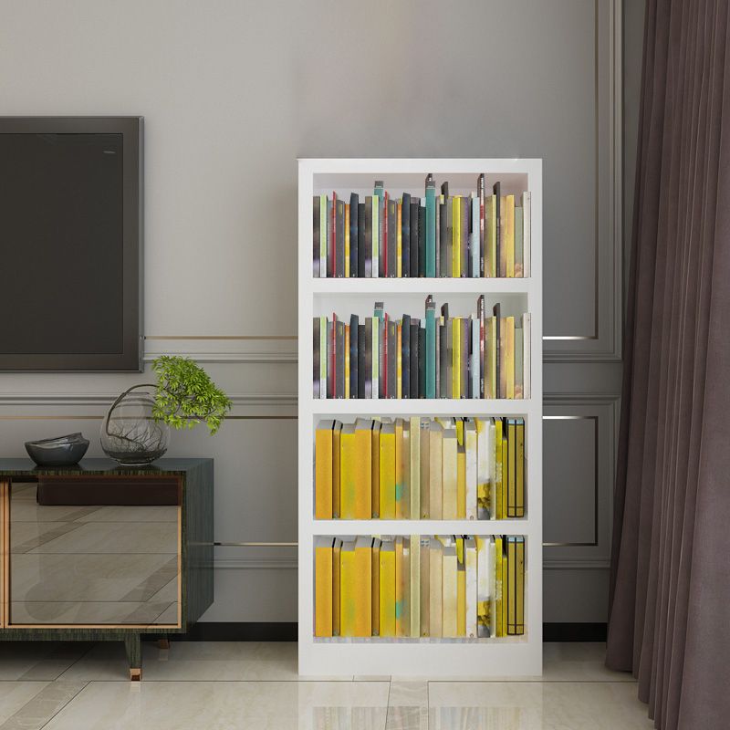 White Modern Style Bookshelf Engineer Wood Bookcase for Home