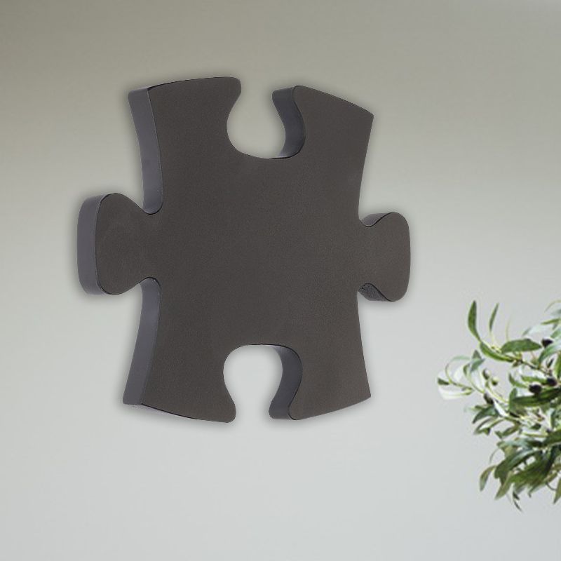 Acryl -Puzzle -Puzzle Wandleuchte Nordische LED -Wandhalterung in Weiß/Schwarz für Wohnzimmer, Weiß/warmes Licht