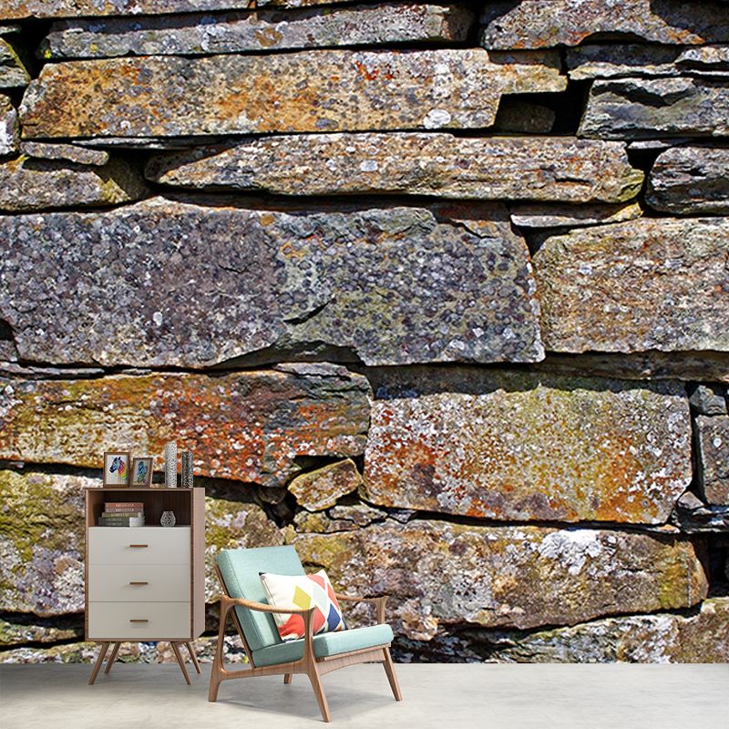 Stain Resistant Industrial Stone Wall Mural Wallpaper Decorative Wall Covering