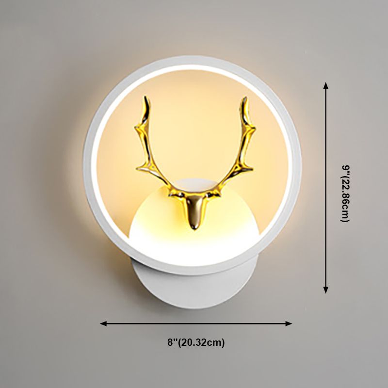 Light metal a parete geometrica contemporanea in metallo 1 lampada a LED LAD