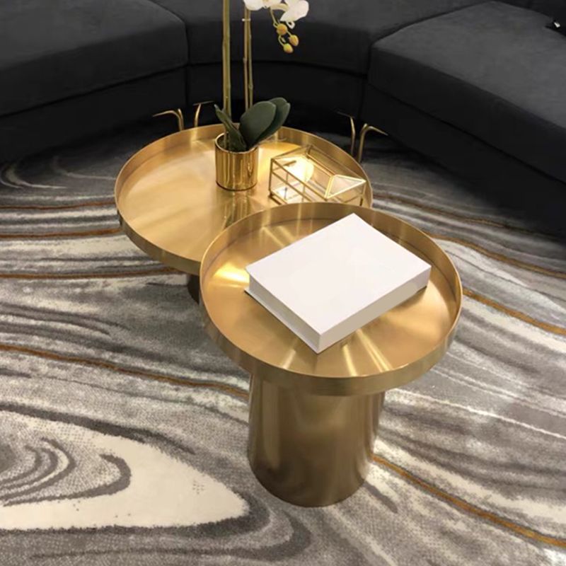 Mid-century Modern Style Pedestal Base Metal Color Selection Coffee Table