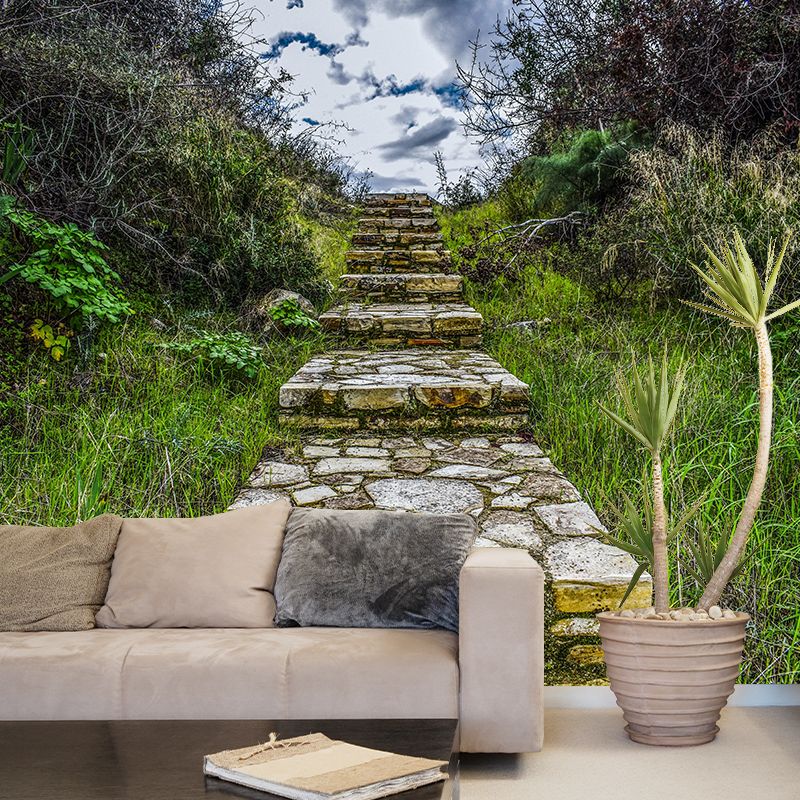 Customized Modern Stairs Building Mural Wallpaper Wall Covering for Wall Decor