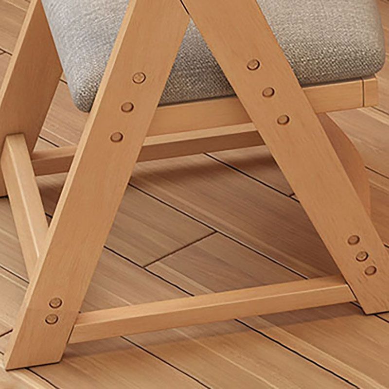 Contemporary Style Chair Dining Armless Side Chairs with Wooden Legs