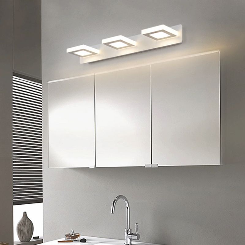 Postmodern Metal tocador Ligero blanco Multi luces LED Mirror Light para baño