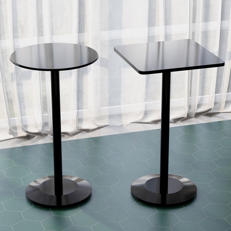 Modem & Contemporary Metal Round Bar Wine Table for Living Room