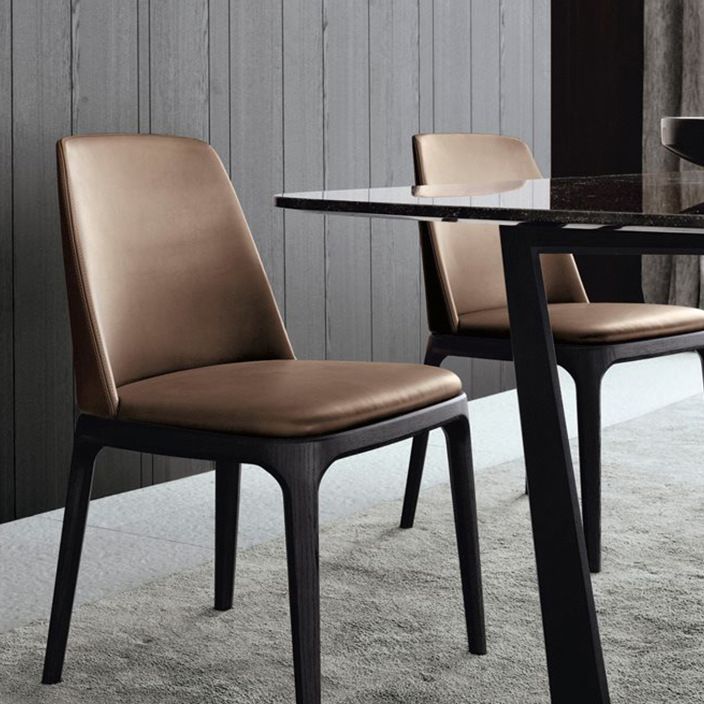 Solid Back Chair Wood Scandinavian Dining Kitchen Room Arm Chair