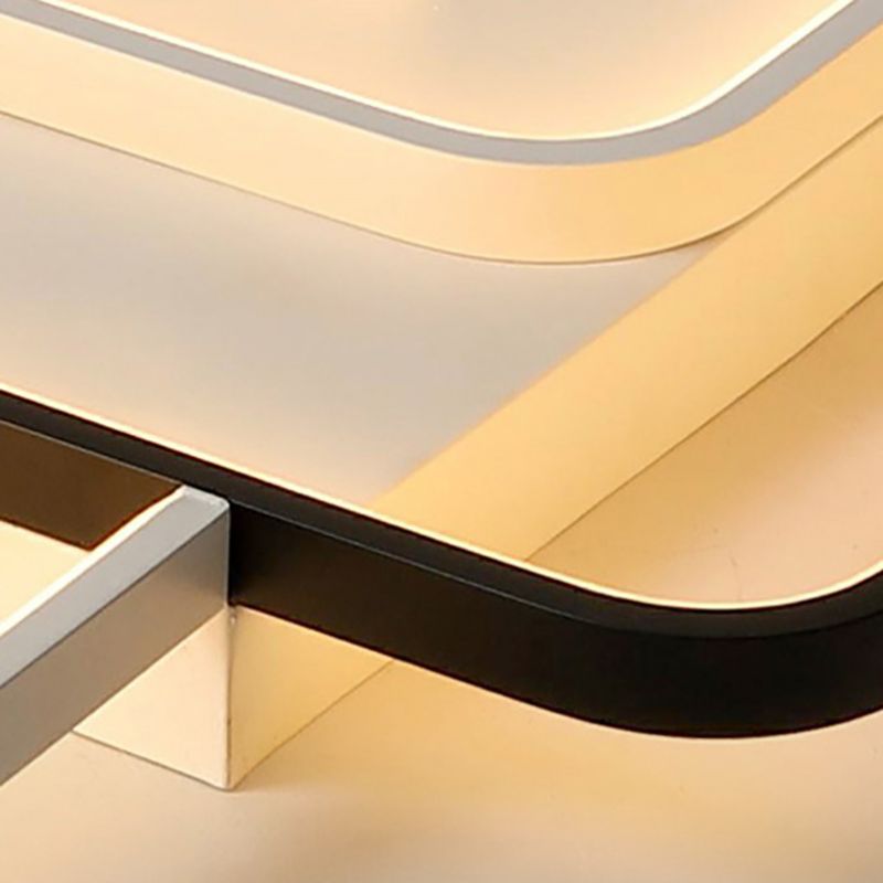 Modern Style Flush Mount Ceiling Light Minimalist LED Geometry Ceiling Lamp