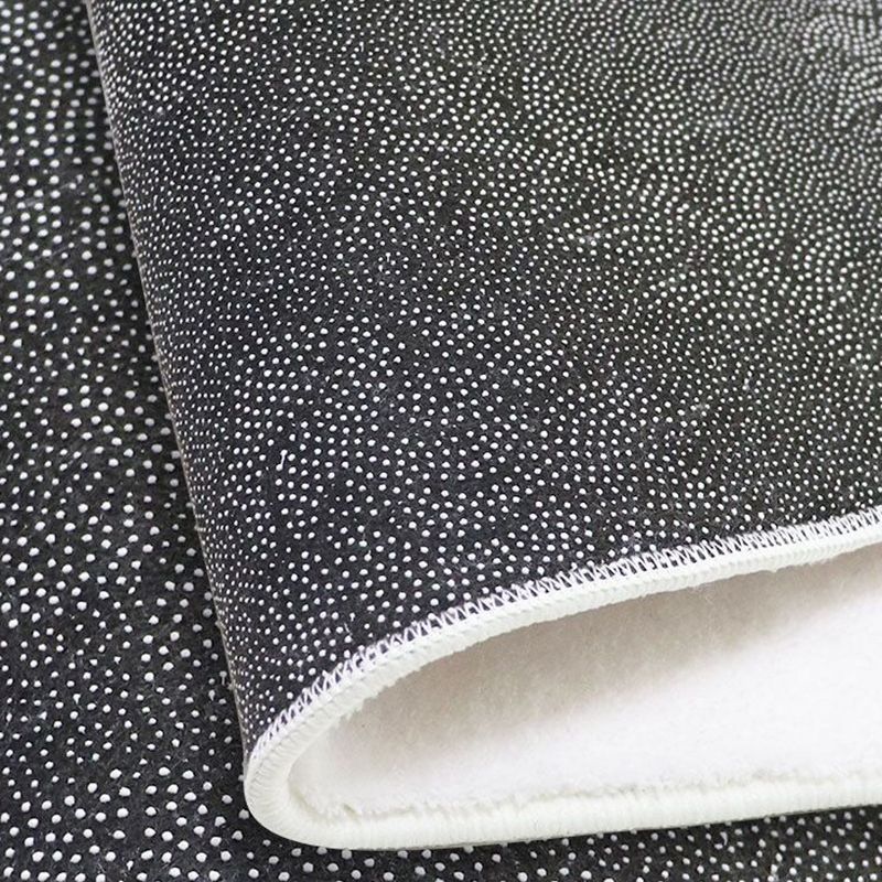 Flower Pattern Soft Rug Rectangle Polyester Loom Rug for Bedroom